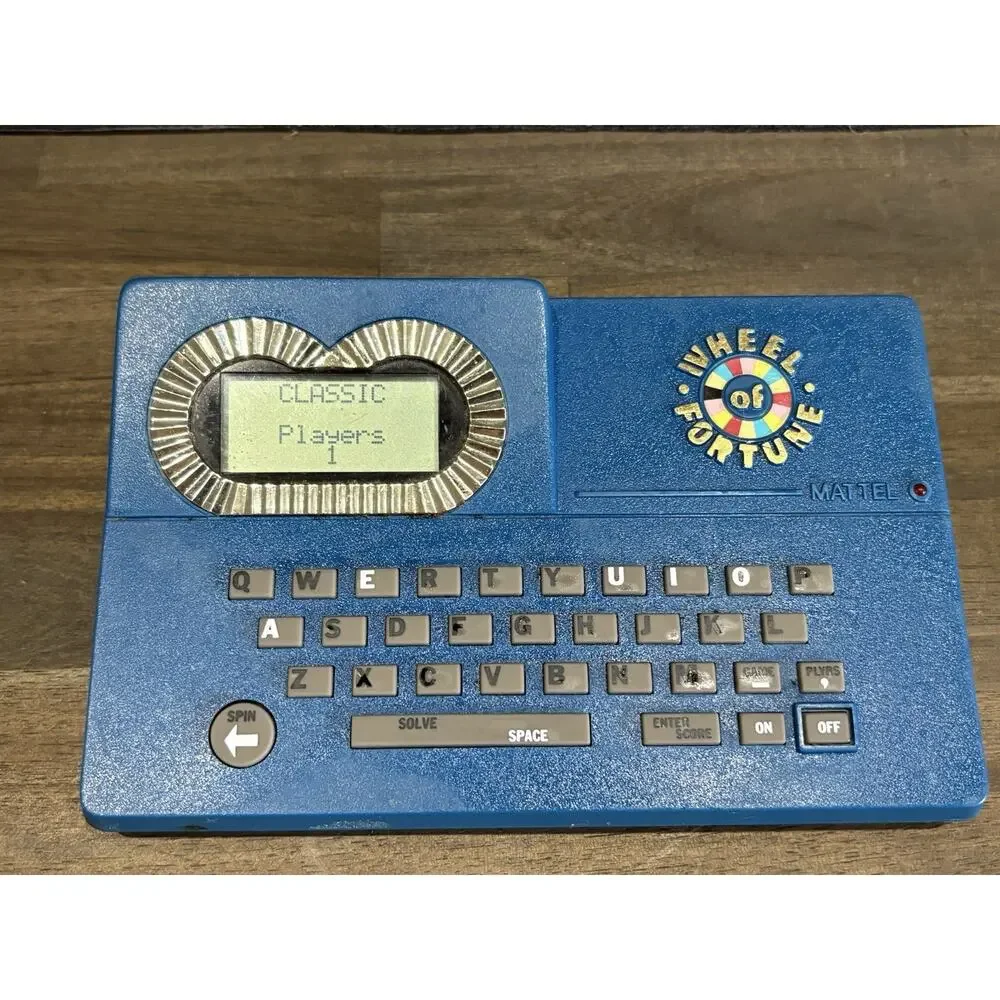 Mattel 1988 Vintage Wheel of Fortune Electronic Handheld Game Tested Working